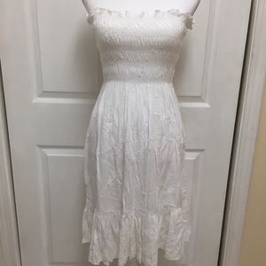 White Halter Dress | Size Large